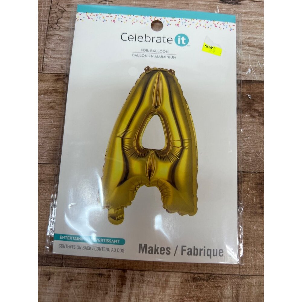 Gold A Foil Balloon 14 Inch Celebrate It